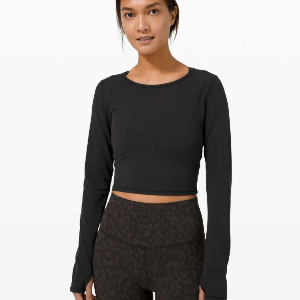 Looking for Lululemon Ever Elated Cropped Long Sleeve Size 6 any color